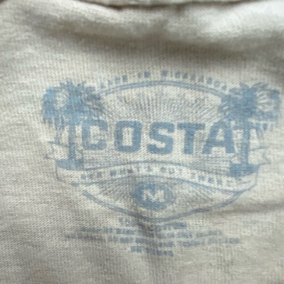 Costa tan with camo logo long sleeve tee shirt men's size medium - Picture 3 of 8